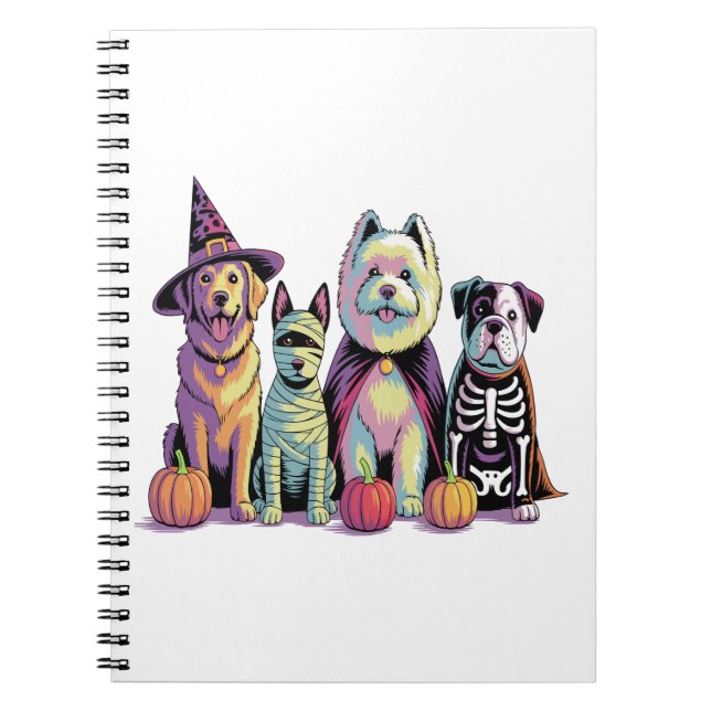 Halloween Squad Dog Notizblock (Vorderseite)