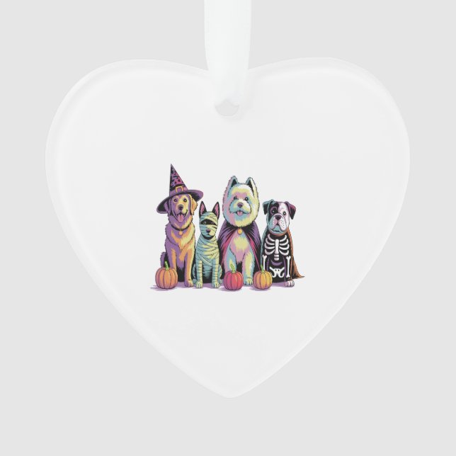 Halloween Squad Dog Ornament (Vorderseite)