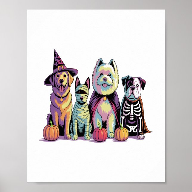 Halloween Squad Dog Poster (Vorne)