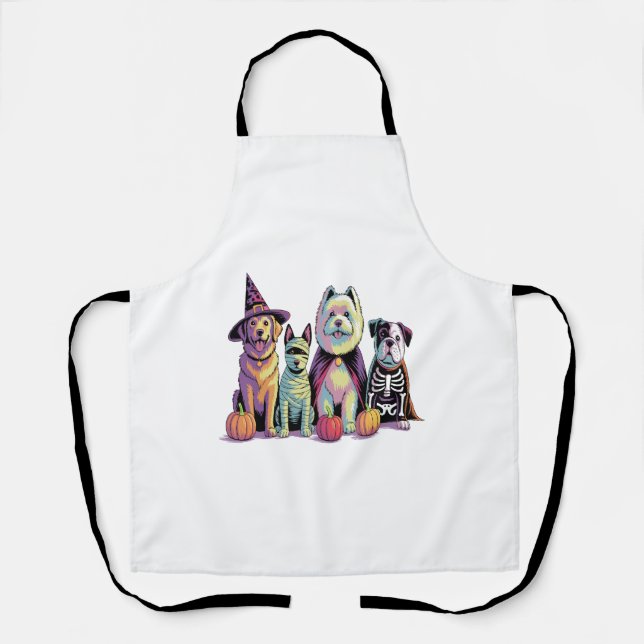 Halloween Squad Dog Schürze (Vorderseite)
