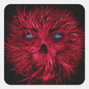 Halloween Square Stickers/Creepy Monster Quadratischer Aufkleber