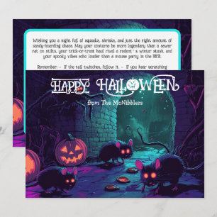 Halloween-Squeak-Show-Karte Einladung
