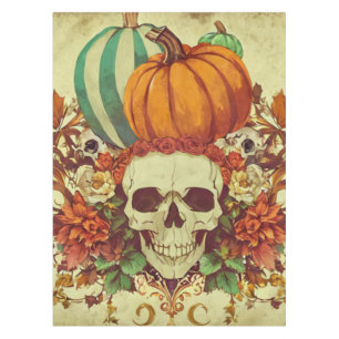 Halloween/squelette/citrouille/chute Nappe