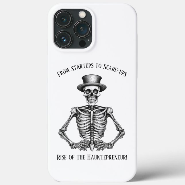 Halloween Startup Spaß Hauntepreneur Skeleton Case-Mate iPhone Hülle (Rückseite)