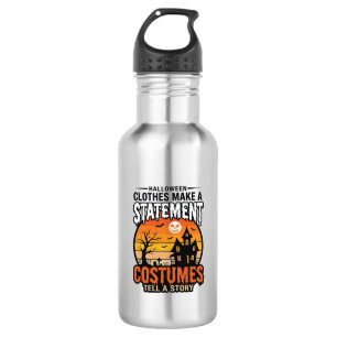 Halloween Statement-Kostüme Vintage T-Shirt-Design Edelstahlflasche