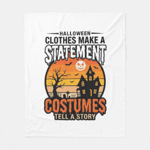 Halloween Statement Kostüme Vintage T-Shirt Design Fleecedecke