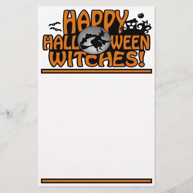 Halloween stationär, anpassbar briefpapier (Vorderseite)