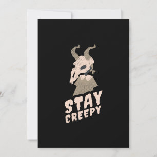Halloween Stay Creepy Goat Gift Save The Date