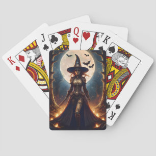 Halloween Steampunk Forest Hexe Spielkarten