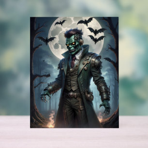 Halloween Steampunk Frankensteins Monster Acrylschild