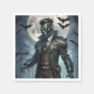 Halloween Steampunk Frankensteins Monster Serviette