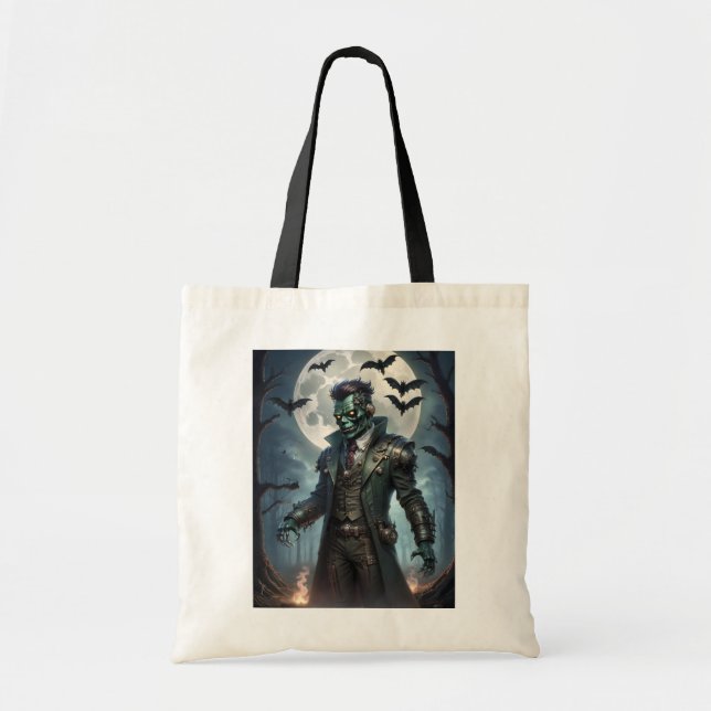 Halloween Steampunk Frankensteins Monster Tragetasche (Vorne)