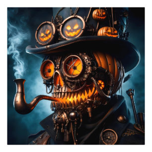 Halloween Steampunk Gothic Jack-O-Lantern Fotodruck