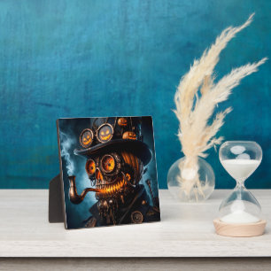 Halloween Steampunk Gothic Kürbis Fotoplatte
