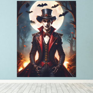 Halloween Steampunk Gothic Zombie Vampir Leinwanddruck