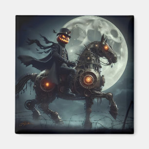 Halloween Steampunk Kopfloser Reiter Magnet
