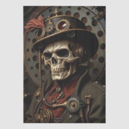 Halloween Steampunk Skeleton Seidenpapier