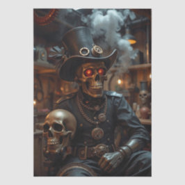 Halloween Steampunk Skeleton Seidenpapier
