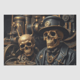 Halloween Steampunk Skeleton Seidenpapier