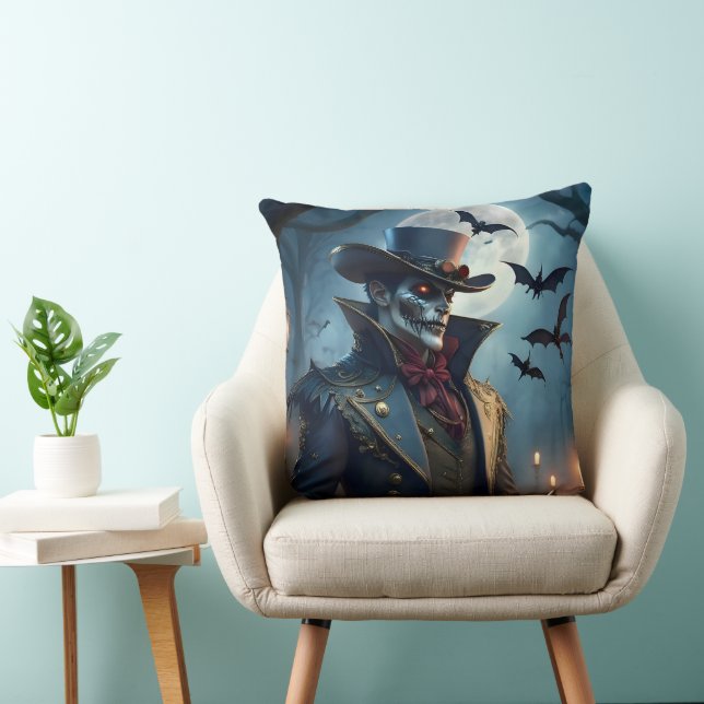 Halloween Steampunk Southern Gentleman Zombie Kissen (Stuhl )