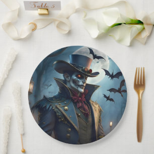 Halloween Steampunk Southern Gentleman Zombie Pappteller