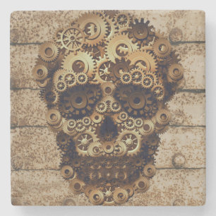 Halloween Steampunk Stone Untersetzer