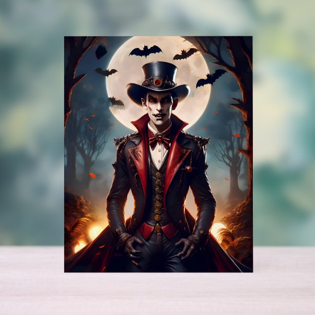 Halloween Steampunk Vampire Zombie Acrylschild (Neutral)