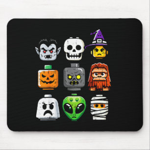 Halloween-Stein-Pumpkin-Geisterkopf-Kostüm Jungen Mousepad