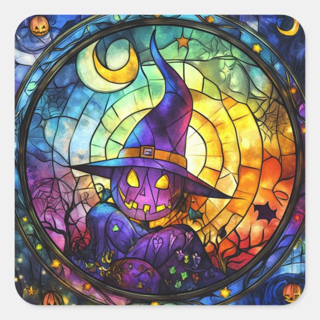 Halloween Steinigglass Steampunk Stickers (Vorderseite)