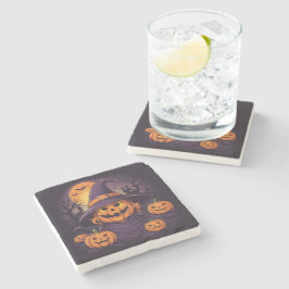 Halloween- Steinuntersetzer