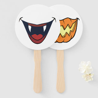 Halloween Stick Faces - Doppelseitige Party-Props Fächer
