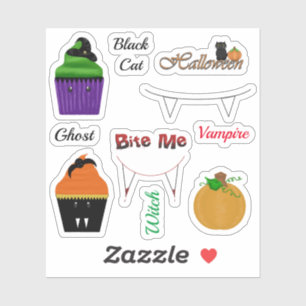 Halloween-Sticker Aufkleber