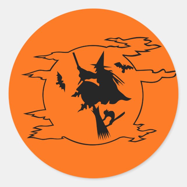 Halloween-Sticker Runder Aufkleber (Vorderseite)