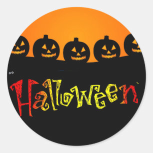 Halloween-Sticker Runder Aufkleber