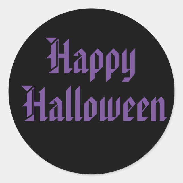 Halloween-Sticker Runder Aufkleber (Vorderseite)