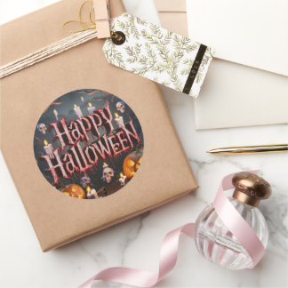 Halloween-Sticker Runder Aufkleber