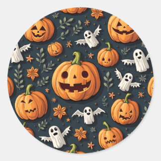 Halloween-Sticker Runder Aufkleber