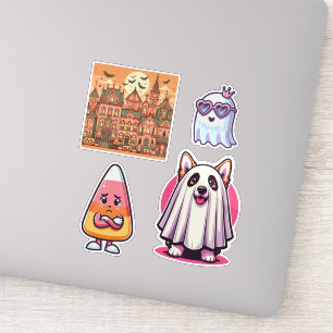 Halloween Stickers Candy Mais Geister und Fledermä Aufkleber