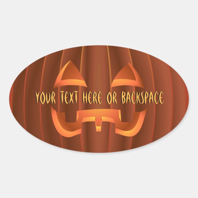 Halloween Stickers Personalisiert Pumpkin Stickers (Vorderseite)