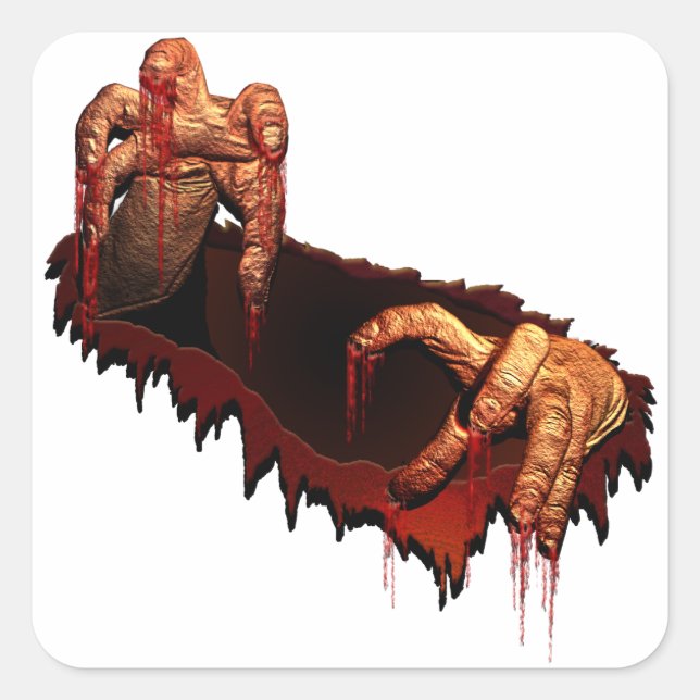 Halloween Stickers Personalisiert Zombie Stickers (Vorderseite)