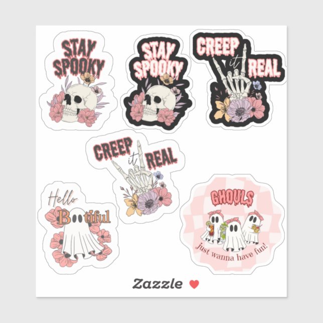 Halloween Stickers Sheet Aufkleber (Blatt)
