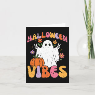 Halloween Stimmung Geist Friedens Kostüm Groovy Fr Karte