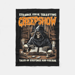 Halloween Stimmung Grusel Lesen Skelett Hexen Show Fleecedecke