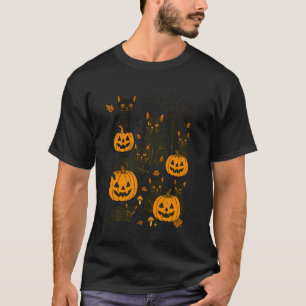 Halloween Stimmung Grusel Saison Schwarze Katze Li T-Shirt