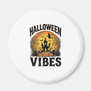 Halloween-Stimmung Vintage-Geister-Mond-Shirt-Desi Magnet
