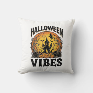 Halloween-Stimmung Vintage-Geisterhafter-Mond-Shir Kissen