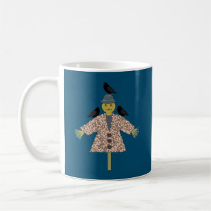 Halloween Straw Scarecrow and Ravens Kaffeetasse