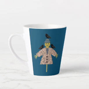 Halloween Straw Scarecrow and Ravens Milchtasse