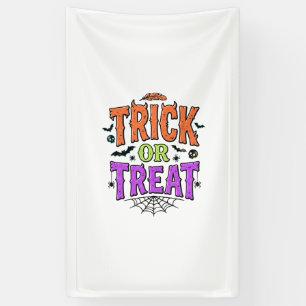 Halloween Streich Behandlung Lustiges Spinnennetz  Banner