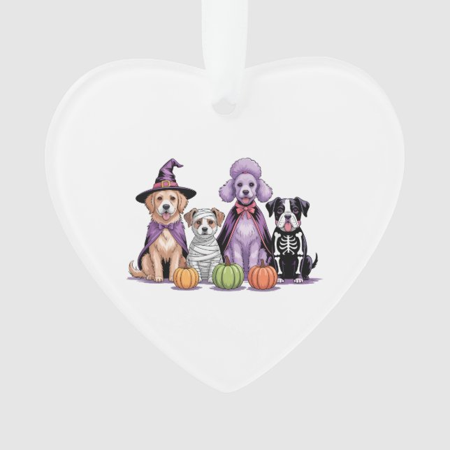Halloween Streifenhörnchen Ornament (Vorderseite)